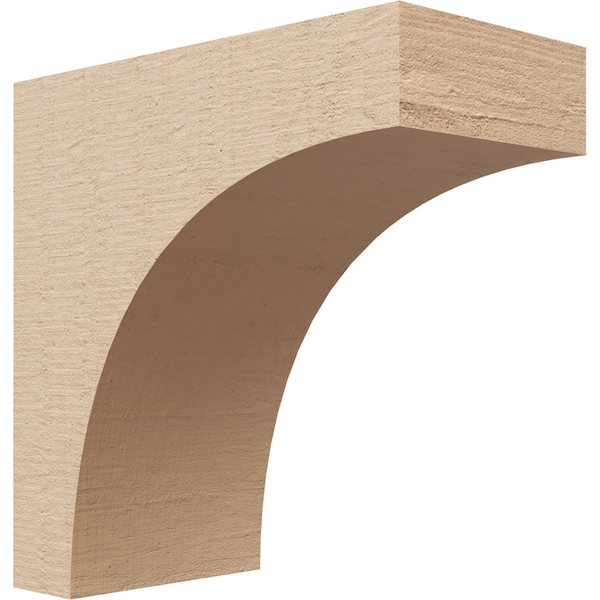 Ekena Millwork 4"W x 8"D x 8"H Classic Huntington Rough Cedar Woodgrain TimberThane Corbel, Primed Tan CORUR04X08X08HUNRCPR - main